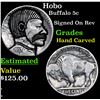 Hobo Buffalo Nickel 5c Grades Hand Carved