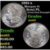 Image 1 : 1881-s Morgan Dollar $1 Grades GEM Unc