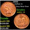 Image 1 : 1900 Indian Cent 1c Grades Choice+ Unc RB