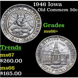 1946 Iowa Old Commem Half Dollar 50c Grades GEM++ Unc