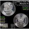 Image 1 : 1881-s Vam 74 Morgan Dollar $1 Grades Choice Unc+ PL