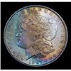 Image 2 : 1887-p Rainbow Toned Morgan Dollar $1 Grades Choice+ Unc
