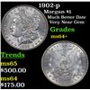Image 1 : 1902-p Morgan Dollar $1 Grades Choice+ Unc