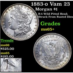 1883-o Vam 23 Morgan Dollar $1 Grades GEM+ Unc
