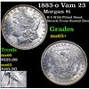 Image 1 : 1883-o Vam 23 Morgan Dollar $1 Grades GEM+ Unc
