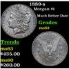 Image 1 : 1889-s Morgan Dollar $1 Grades Select Unc