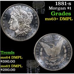 1881-s Morgan Dollar $1 Grades Select Unc+ DMPL