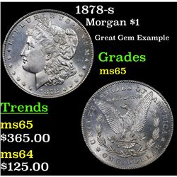 1878-s Morgan Dollar $1 Grades GEM Unc