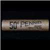 Image 5 : Mixed small cents 1c orig shotgun roll, 1919-s Wheat Cent, 1880 Indian Cent other end