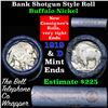 Image 1 : Buffalo Nickel Shotgun Roll in Old Bank Style 'Bell Telephone'  Wrapper 1919 & d Mint Ends