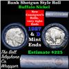 Image 1 : Buffalo Nickel Shotgun Roll in Old Bank Style 'Bell Telephone'  Wrapper 1927 & d Mint Ends
