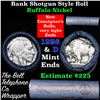 Image 1 : Buffalo Nickel Shotgun Roll in Old Bank Style 'Bell Telephone'  Wrapper 1926 & d Mint Ends