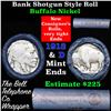 Image 1 : Buffalo Nickel Shotgun Roll in Old Bank Style 'Bell Telephone'  Wrapper 1918 & d Mint Ends