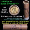 Image 1 : Uncirculated 1c orig shotgun roll, 1957-p