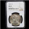 Image 2 : NGC 1923-p Peace Dollar $1 Graded ms63 By NGC