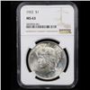 Image 2 : NGC 1922-p Peace Dollar $1 Graded ms63 By NGC