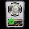 Image 3 : NGC 1923-p Peace Dollar $1 Graded ms64 By NGC