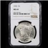 Image 2 : 1922-p Peace Dollar $1 Graded ms64 By NGC