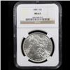 Image 2 : NGC 1889-p Morgan Dollar $1 Graded ms63 By NGC