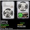 Image 1 : NGC 1923-p Peace Dollar $1 Graded ms64+ By NGC