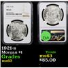 Image 1 : NGC 1921-s Morgan Dollar $1 Graded ms63 By NGC