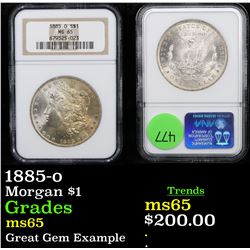1885-o Morgan Dollar $1 Graded ms65 By NGC