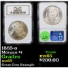 Image 1 : 1885-o Morgan Dollar $1 Graded ms65 By NGC