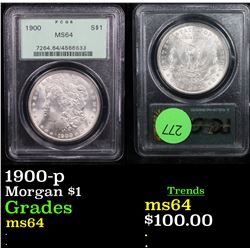 PCGS 1900-p Morgan Dollar $1 Graded ms64 By PCGS