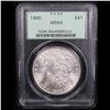 Image 2 : PCGS 1900-p Morgan Dollar $1 Graded ms64 By PCGS