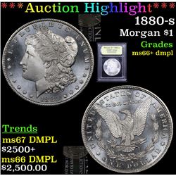 ***Auction Highlight*** 1880-s Morgan Dollar $1 Graded GEM++ DMPL By USCG (fc)
