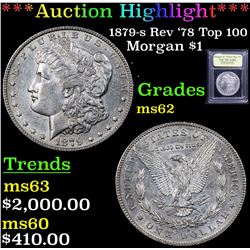 ***Auction Highlight*** 1879-s Rev '78 Top 100 Morgan Dollar $1 Graded Select Unc By USCG (fc)