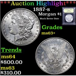 ***Auction Highlight*** 1887-s Morgan Dollar $1 Graded Select+ Unc By USCG (fc)