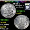 Image 1 : ***Auction Highlight*** 1887-s Morgan Dollar $1 Graded Select+ Unc By USCG (fc)