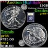 Image 1 : ***Auction Highlight*** 1938 Walking Liberty Half Dollar 50c Graded Choice+ Proof By USCG (fc)