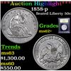 Image 1 : ***Auction Highlight*** 1858-p Seated Half Dollar 50c Graded Select Unc By USCG (fc)