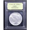 Image 4 : ***Auction Highlight*** 1934-p Peace Dollar $1 Graded Choice+ Unc By USCG (fc)