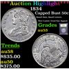 Image 1 : ***Auction Highlight*** 1834 Capped Bust Half Dollar 50c Graded Select AU By USCG (fc)