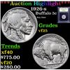 Image 1 : ***Auction Highlight*** 1926-s Buffalo Nickel 5c Graded vf+ By USCG (fc)