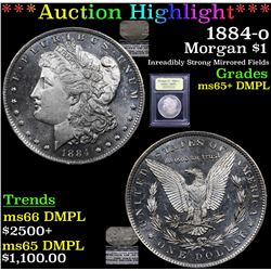 ***Auction Highlight*** 1884-o Morgan Dollar $1 Graded GEM+ DMPL By USCG (fc)