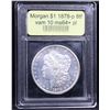 Image 4 : ***Auction Highlight*** 1878-p 8tf vam 10, r4 Morgan Dollar $1 Graded Choice Unc+ PL By USCG (fc)