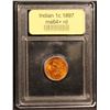 Image 4 : ***Auction Highlight*** 1897 Indian Cent 1c Graded Choice+ Unc RD By USCG (fc)