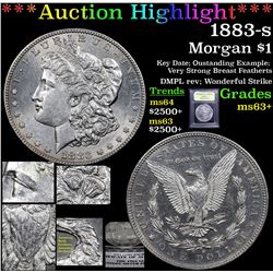 ***Auction Highlight*** 1883-s Morgan Dollar $1 Graded Select+ Unc By USCG (fc)