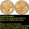 Image 7 : ***Auction Highlight*** 1883-cc Variety 2-A Gold Liberty Double Eagle $20 Graded Select Unc By USCG 