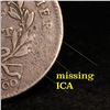 Image 7 : *Highlight Of Entire Auction* 1797 Plain Edge Liberty Cap 1 above 1 C-1, 1/2c Graded xf details USCG