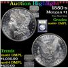Image 1 : ***Auction Highlight*** 1880-s Morgan Dollar $1 Graded Choice Unc+ DMPL By USCG (fc)