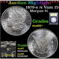 ***Auction Highlight*** 1879-s /s Vam 15 Morgan Dollar $1 Graded GEM++ Unc By USCG (fc)