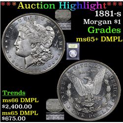 ***Auction Highlight*** 1881-s Morgan Dollar $1 Graded GEM+ DMPL By USCG (fc)