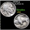 Image 1 : 1930-p Buffalo Nickel 5c Grades vf++