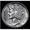 Image 2 : 1938-p Mercury Dime 10c Grades Choice AU/BU Slider+