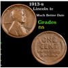 Image 1 : 1913-s Lincoln Cent 1c Grades f+